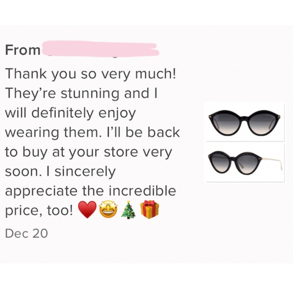 New TOM FORD Chloe Cat Eye Black Sunglasses - Picture 9 of 16